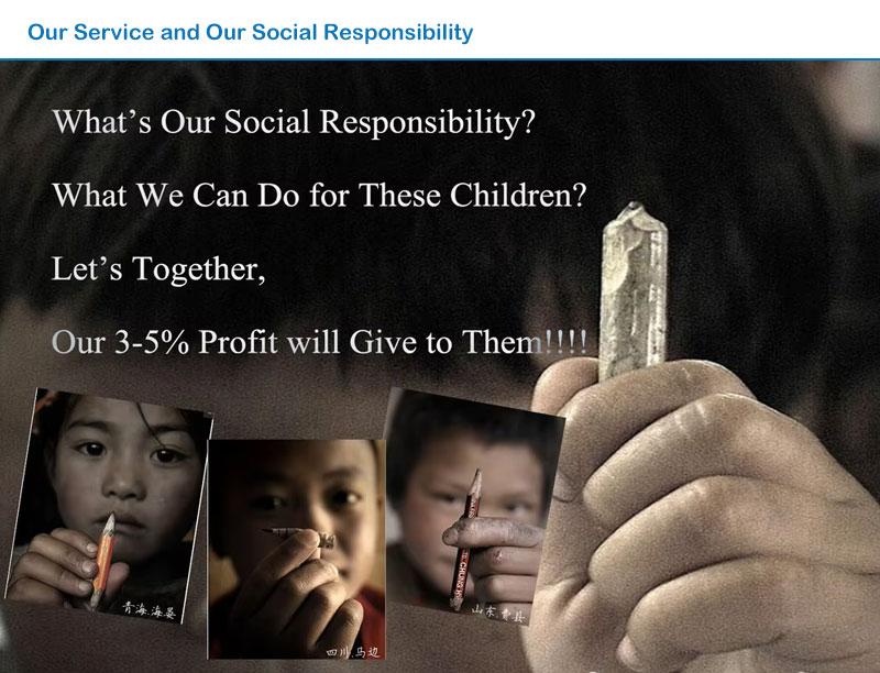 our service and our social responsibility