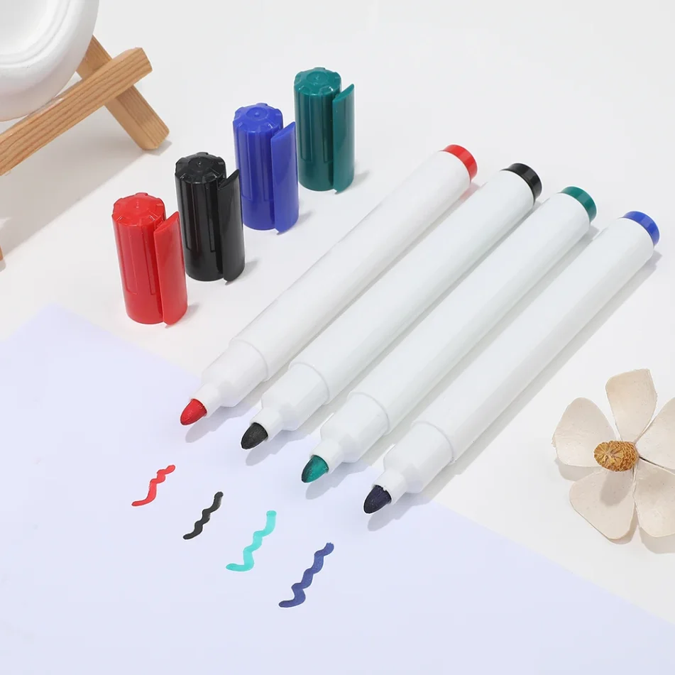 Assortment of marker pens for creative projects.
