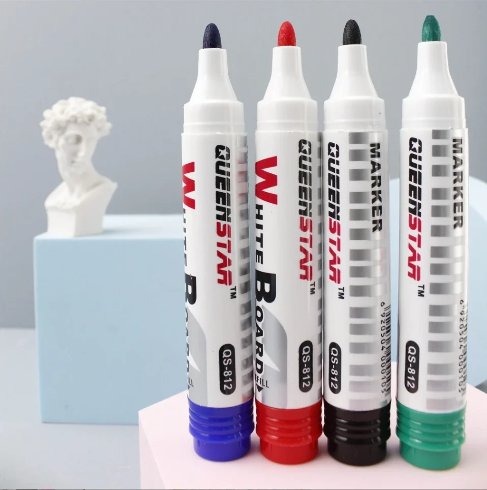 Colorful set of marker pens for art and design.