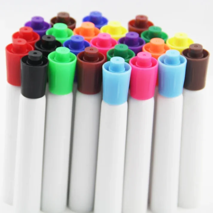 Collection of marker pens in various colors.