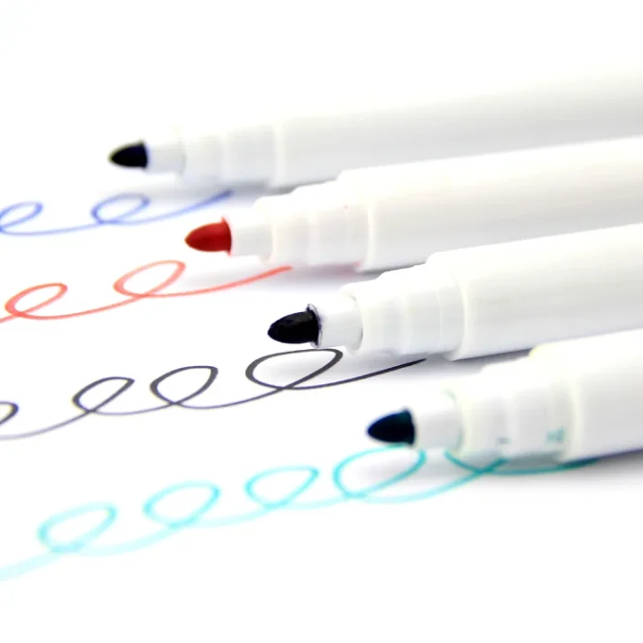Art tools including markers for drawing and sketching.
