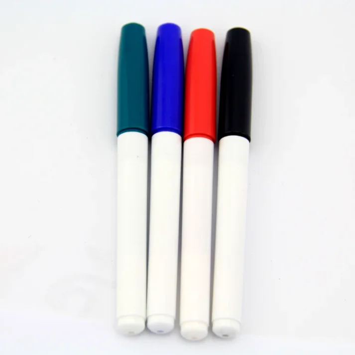 A set of marker pens with a carrying case.