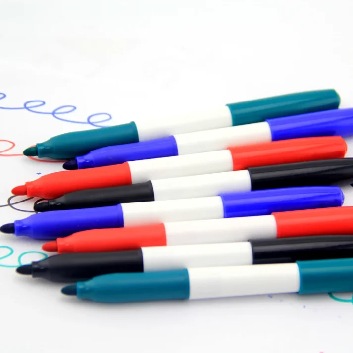 A colorful collection of markers in various shades.