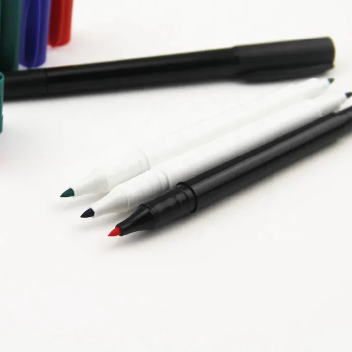 A set of colorful marker pens for artistic and office use.