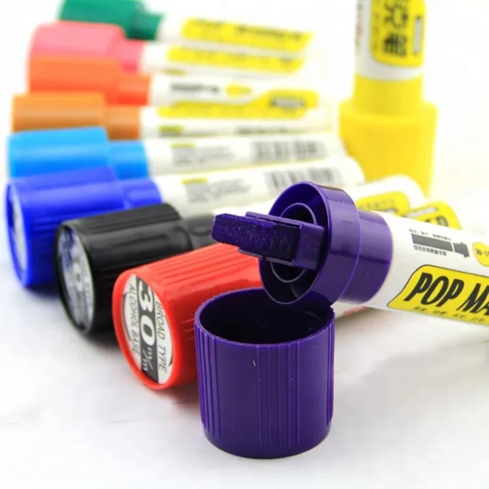 Collection of art markers in various colors