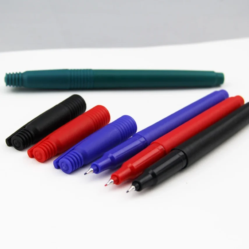 Set of colorful marker pen designs for creative use