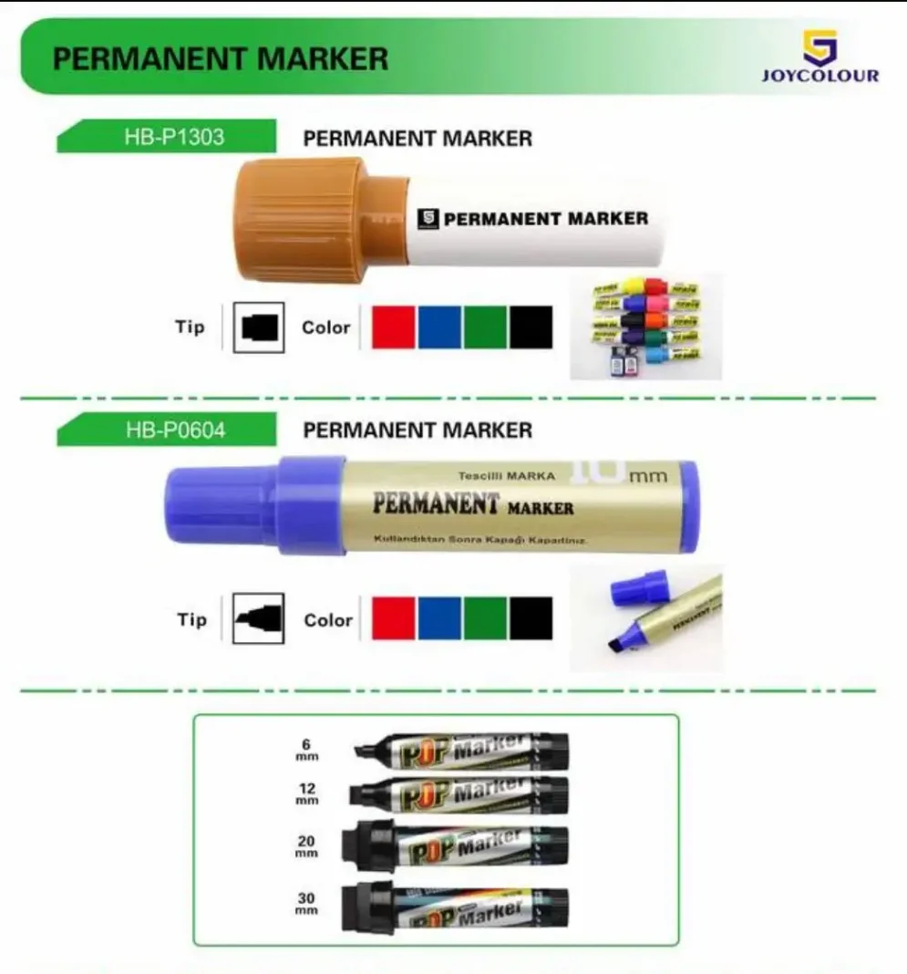 Collection of professional marker pens for artists and designers