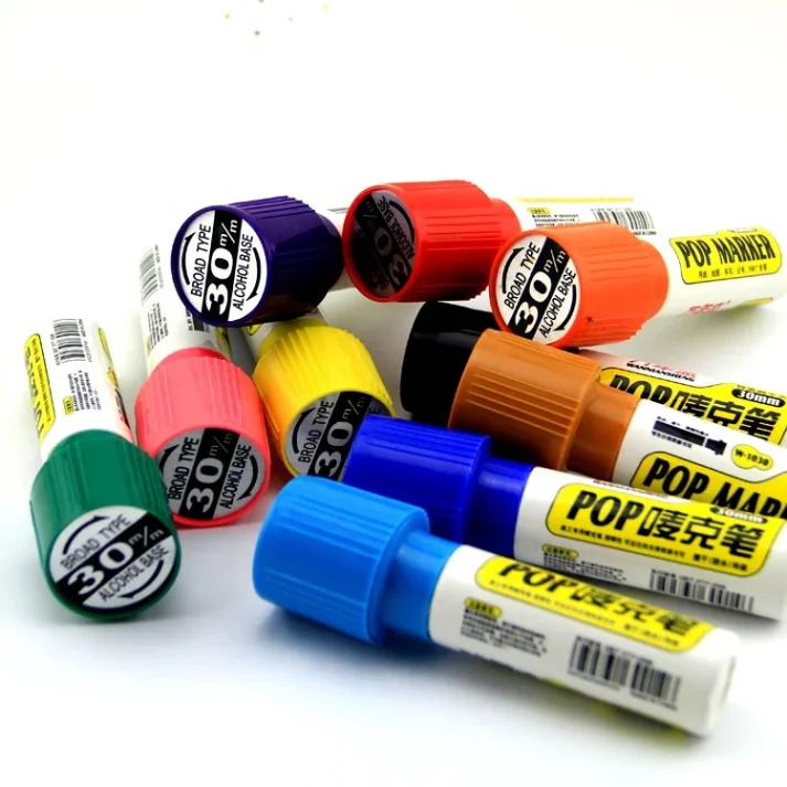 Alcohol-based markers for smooth and bold strokes