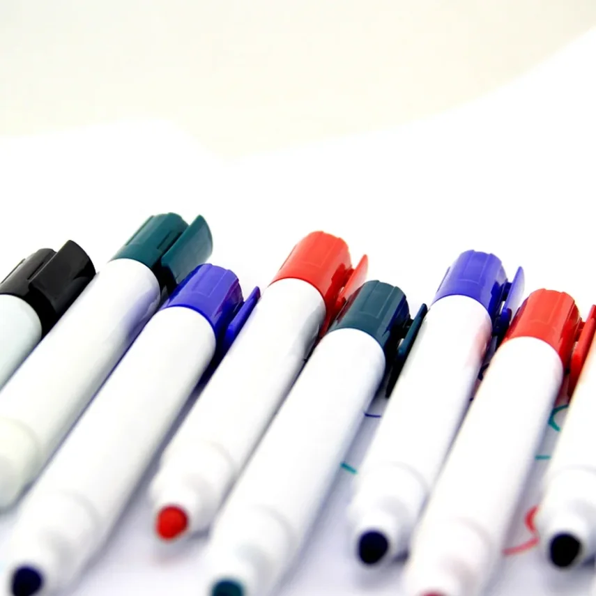 Colorful marker pen collection for artists