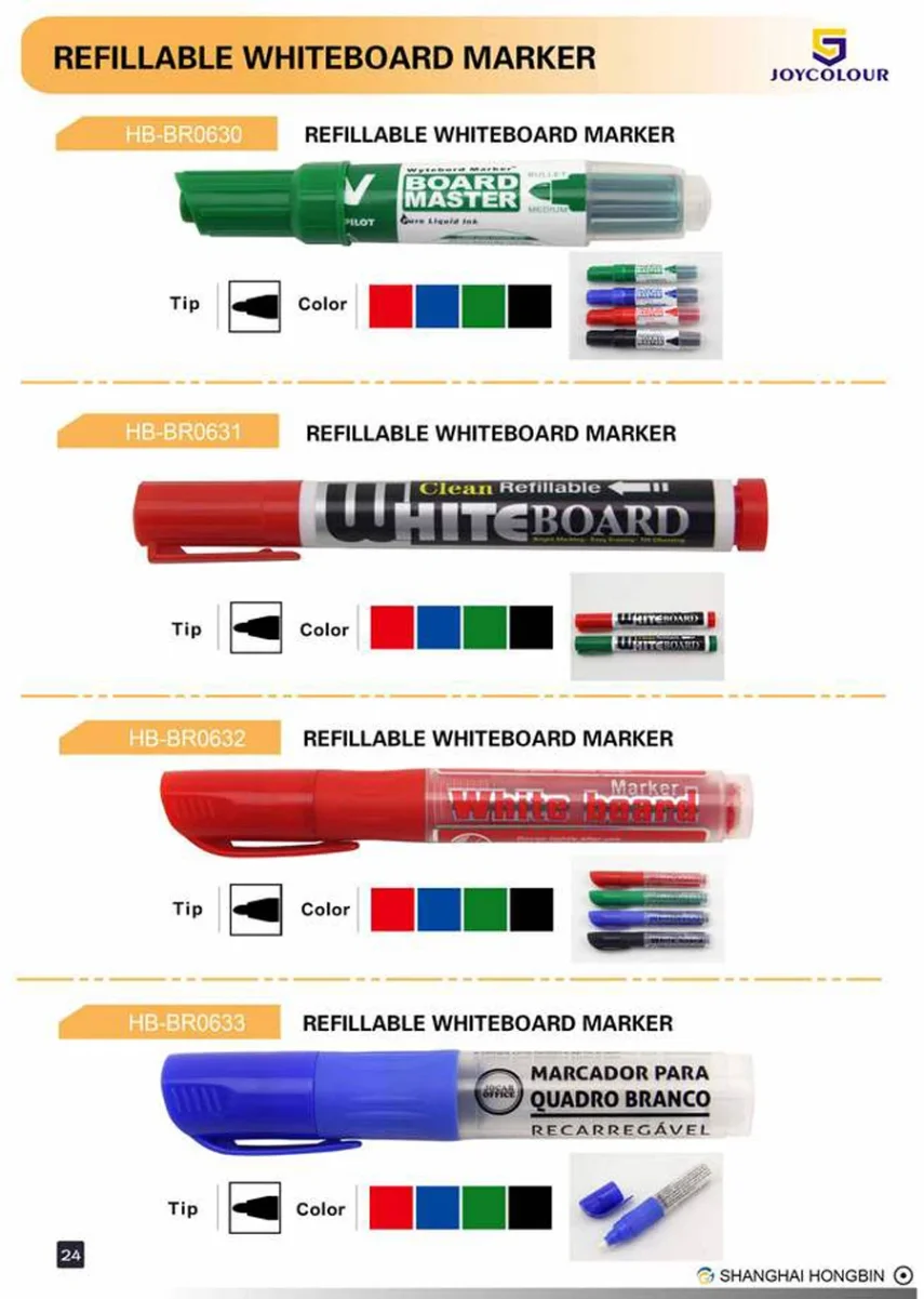 Creative collection of marker pens for artists and designers