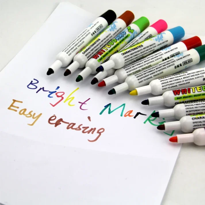A collection of art marker pens in various colors