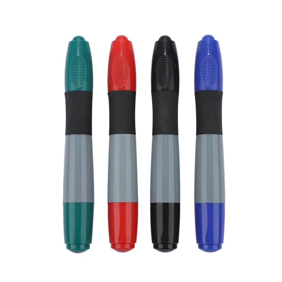 An assortment of marker pens for various artistic purposes.