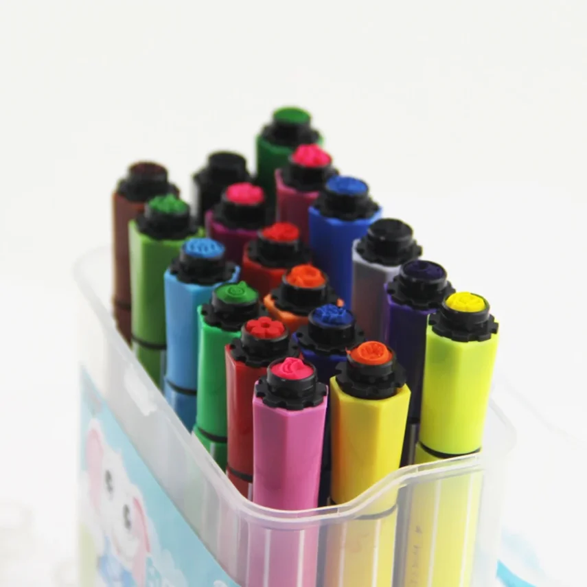Artist-quality marker pens for professional use.