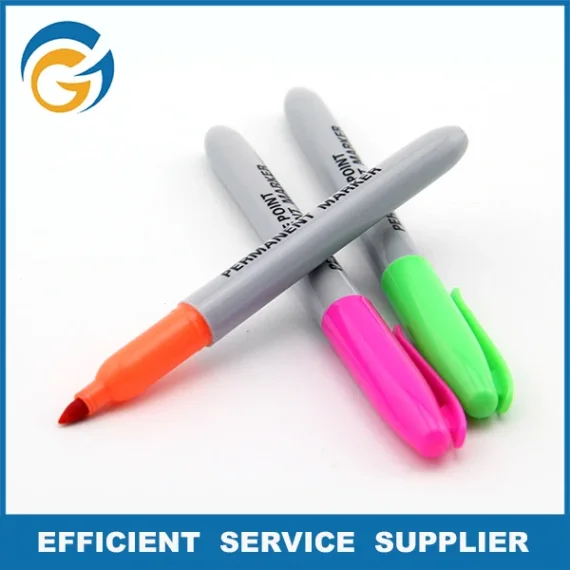 Collection of art marker pens for drawing