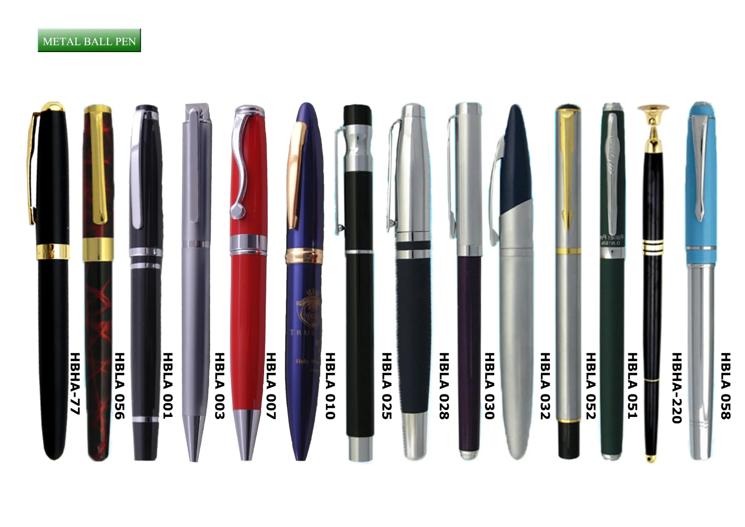 Assortment of marker pens in various colors and sizes