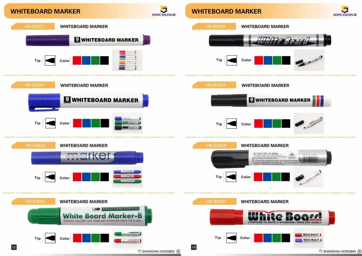 Collection of high-quality marker pens for professional use