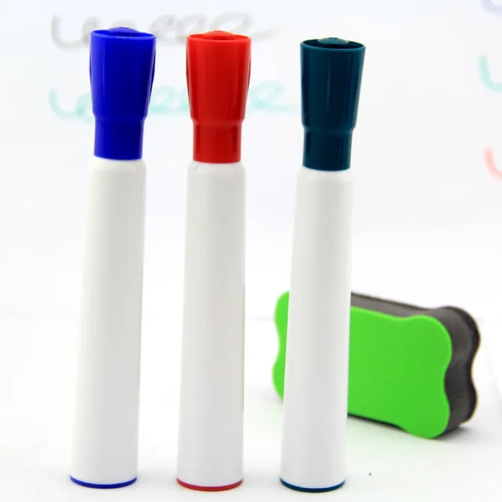 Art tools including markers for drawing.
