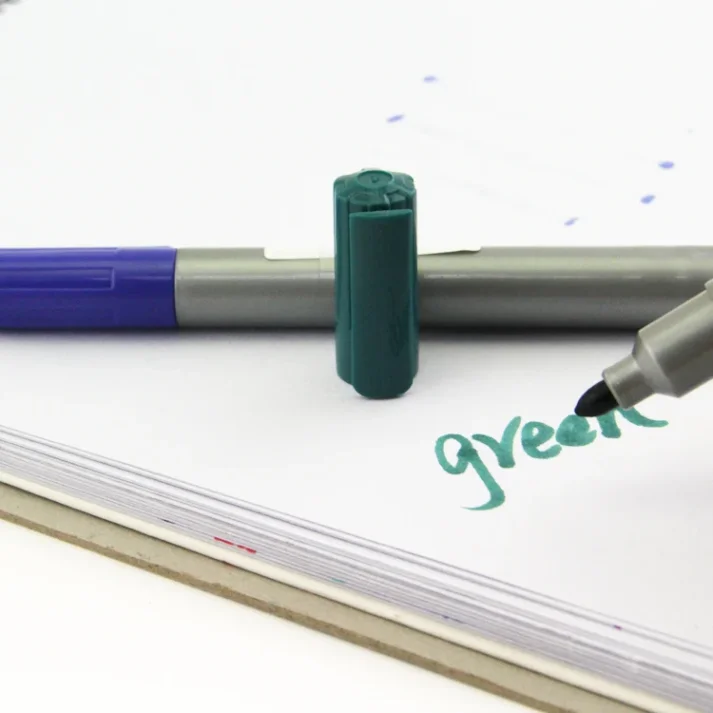 Variety of marker pens for diverse artistic needs.
