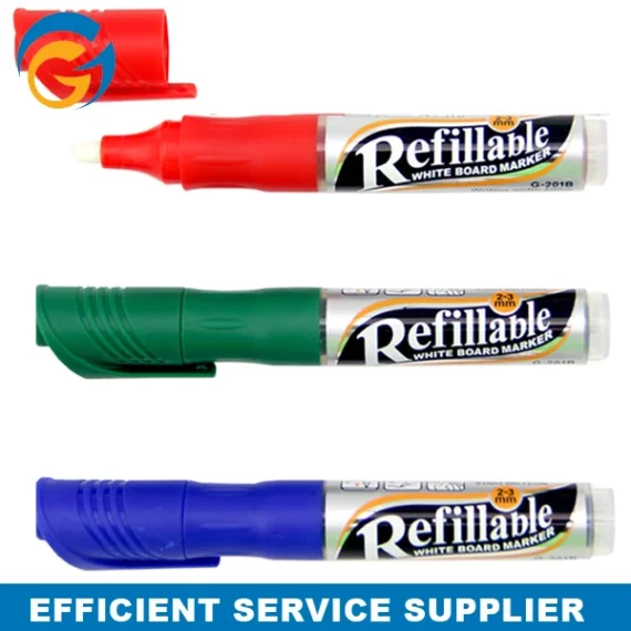 A set of colorful marker pens for artistic use.