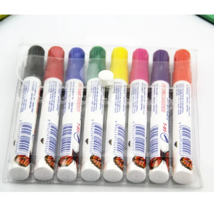 Set of colorful marker pens for art and design