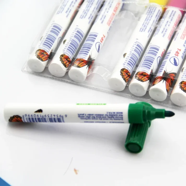 Assortment of marker pens for creative projects