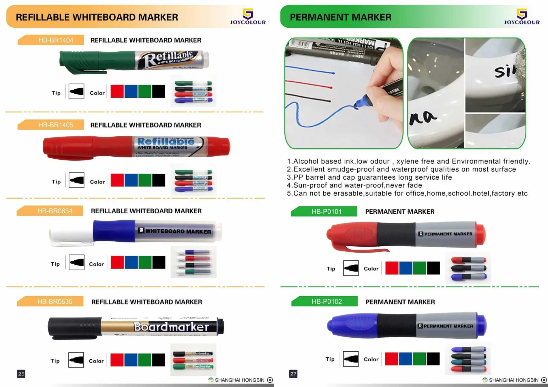 Premium marker set with high-quality ink