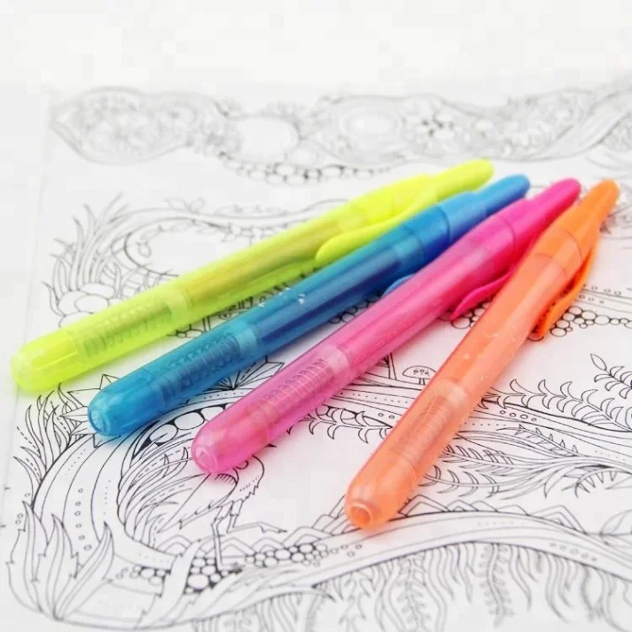 A creative collection of marker pens for sketching and coloring.