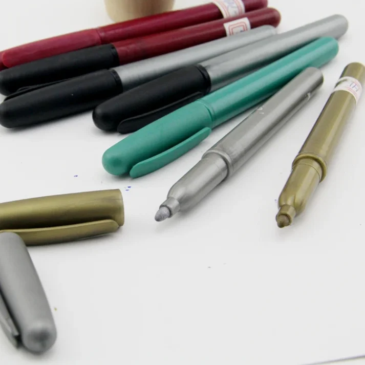 A collection of art markers for creative projects