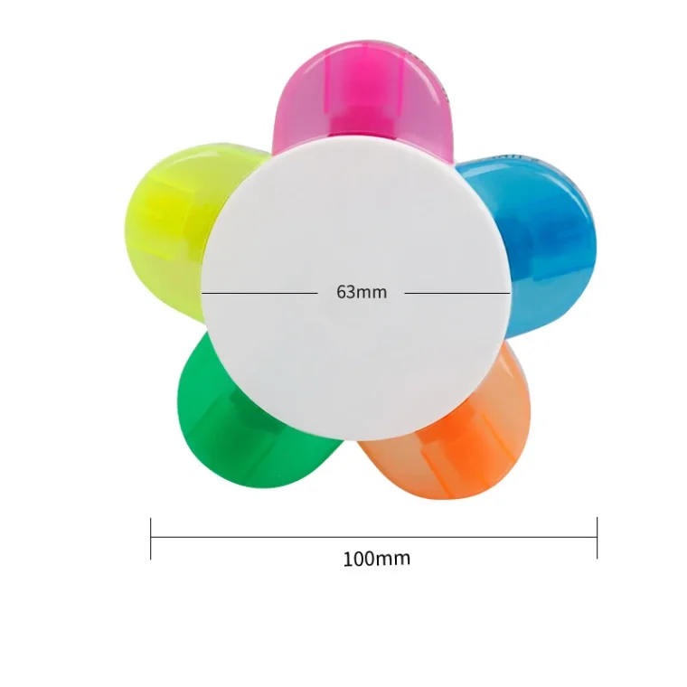 Wholesale Flower Shaped 5-in-1 Highlighter Pen - Factory Direct