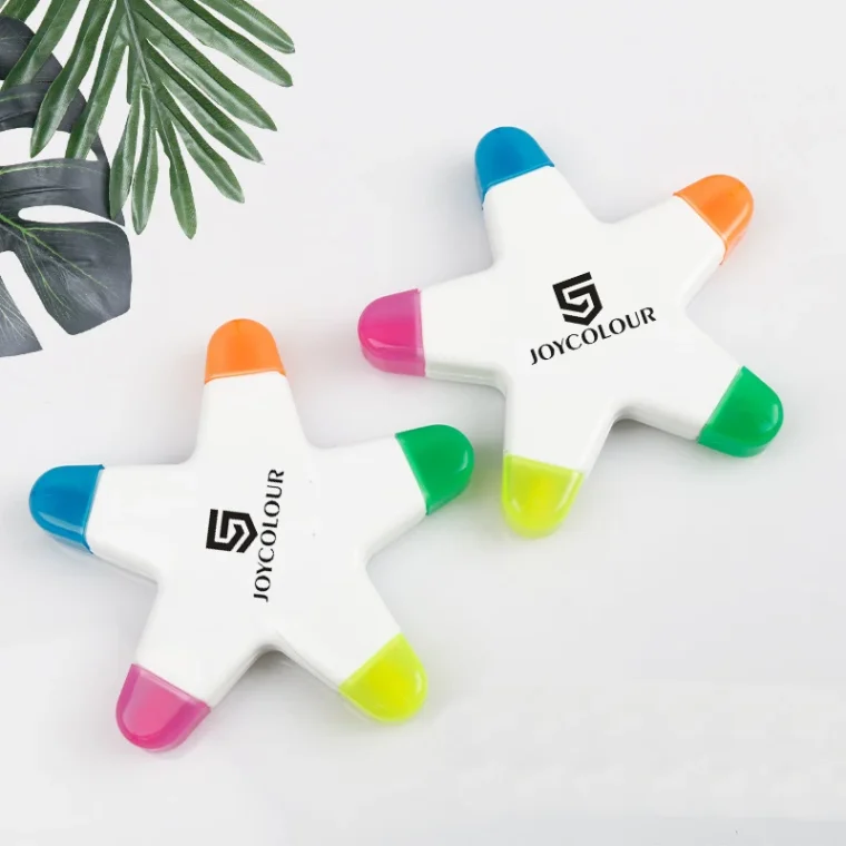 Wholesale Custom 5-in-1 Star Highlighter Pen | Factory Supplier