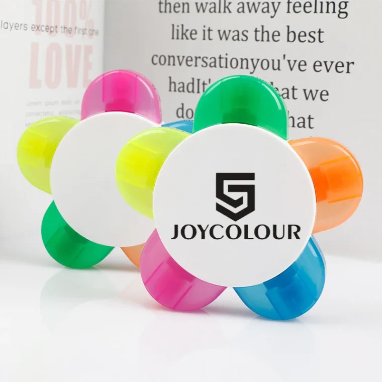 Wholesale Flower Shaped 5-in-1 Highlighter Pen - Factory Direct