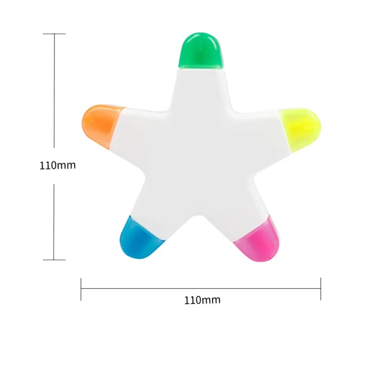 Wholesale Custom 5-in-1 Star Highlighter Pen | Factory Supplier