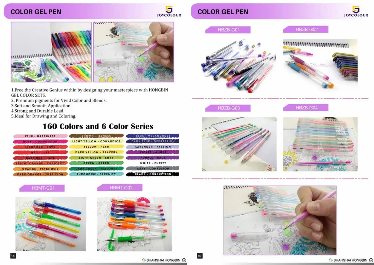 Colorful markers and art supplies arranged in a creative set