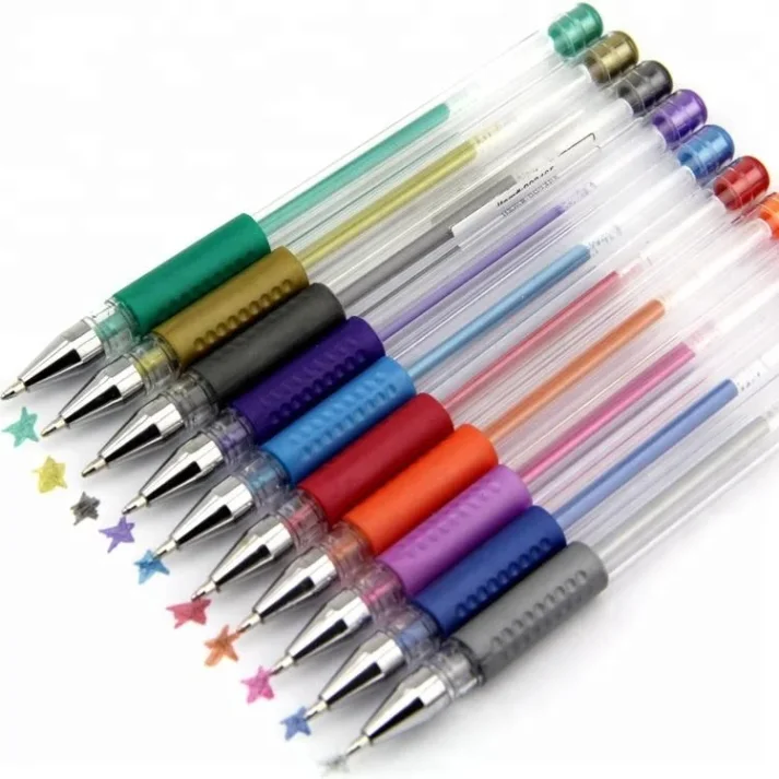 Assorted colored marker pens for artistic and office use