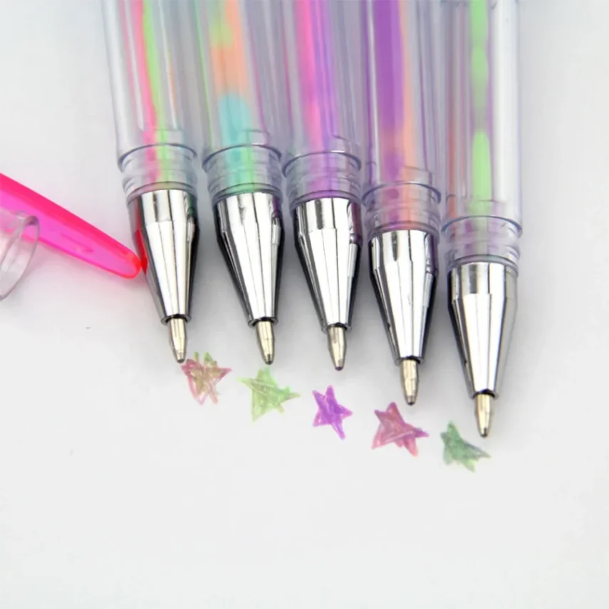 A set of colorful marker pens for artistic and creative use.