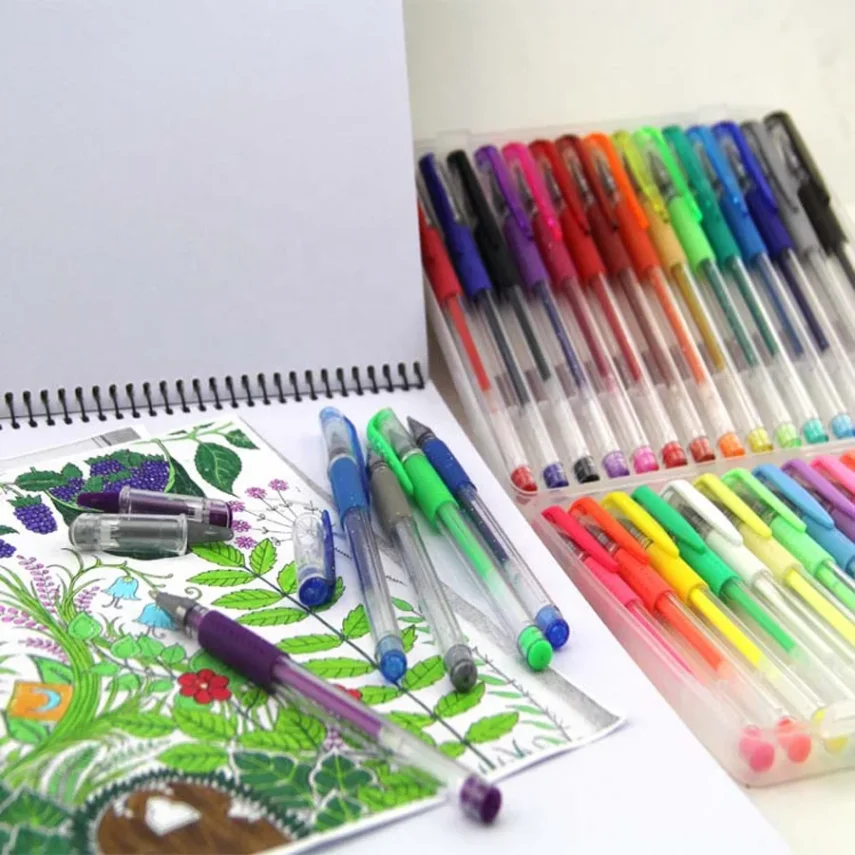 Professional marker kit with a variety of colors and tips.