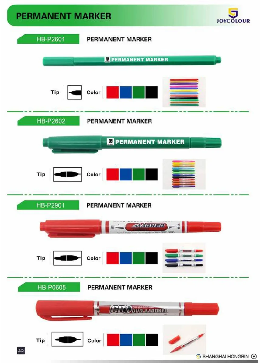 Set of design markers for creative projects