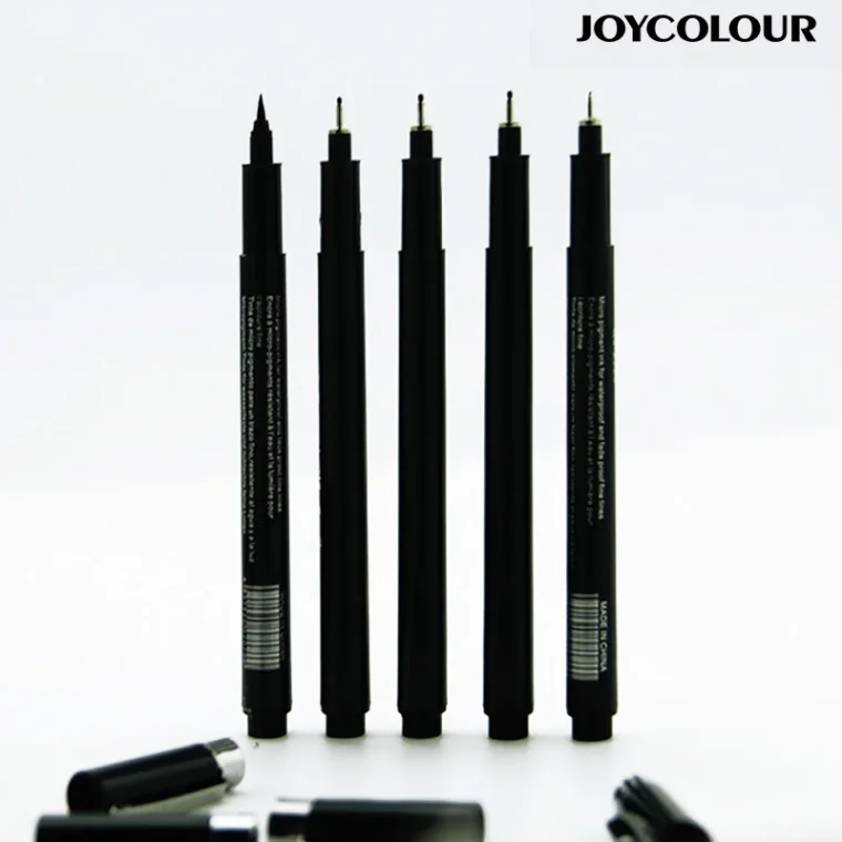 Detailed view of a marker pen.