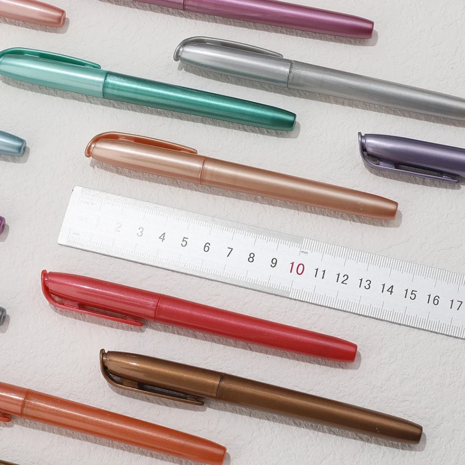 Set of colorful marker pens for art and design