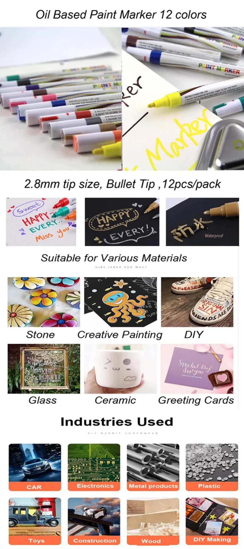 Detailed design of a marker pen for product showcase