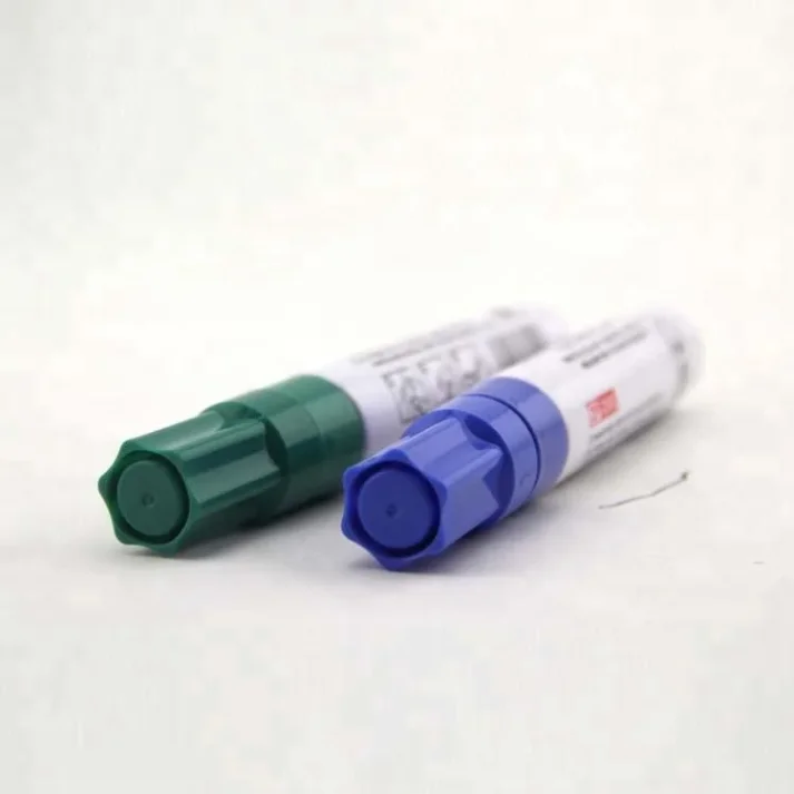 Set of colorful marker pens for artistic use