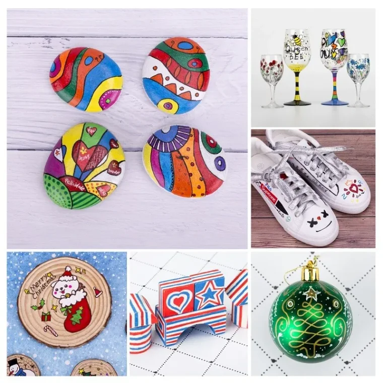 Assortment of sketch markers for creative projects