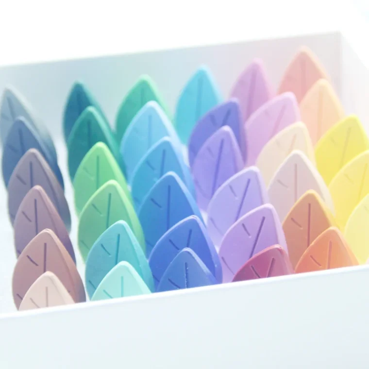 A set of colorful marker pens for artistic use