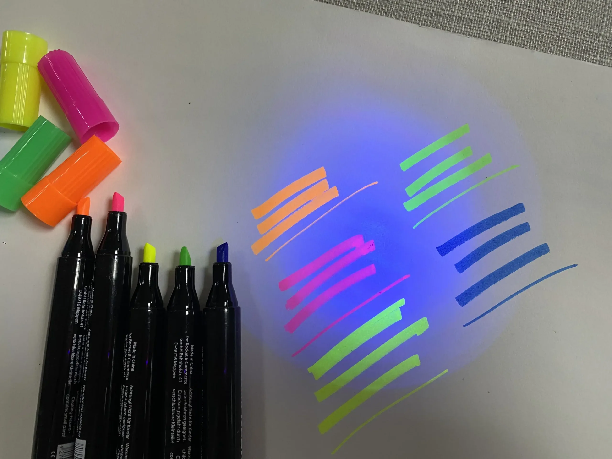 Assorted creative marker pens for various projects