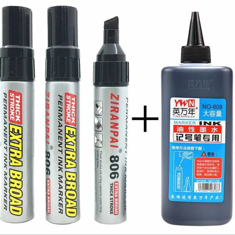 Art supplies including a variety of marker pens