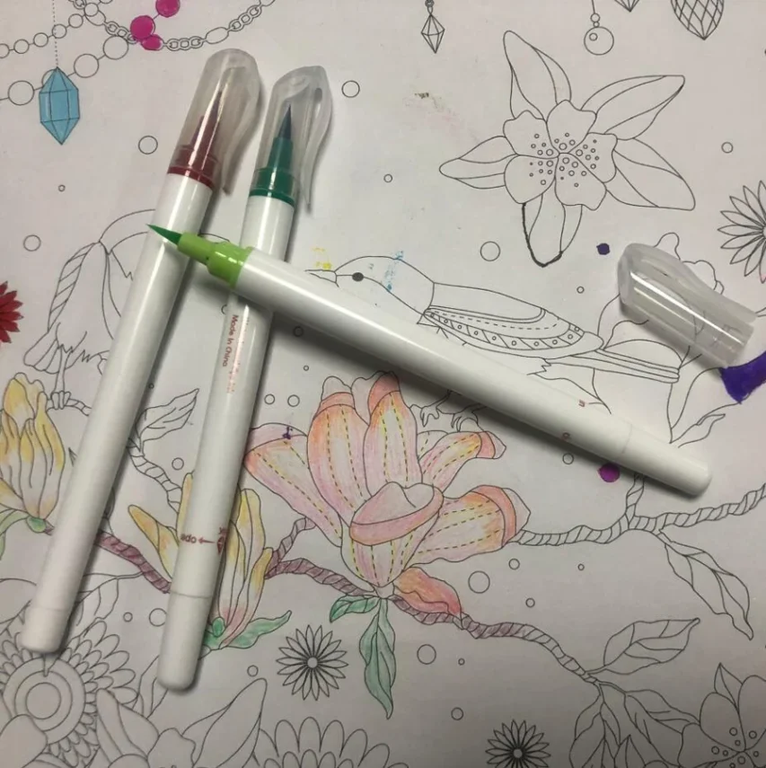 Creative artwork using marker pens