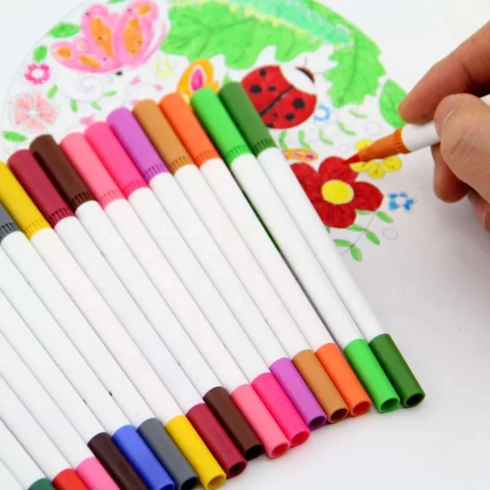 Creative marker set ideal for sketching and coloring