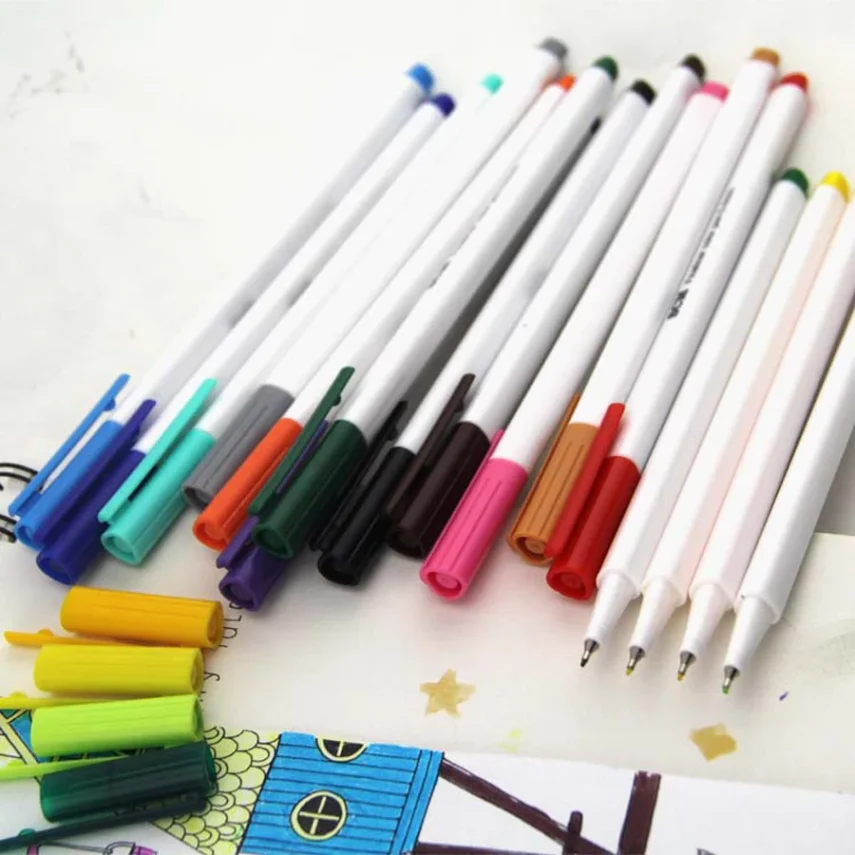 A kit of design markers for various creative tasks.