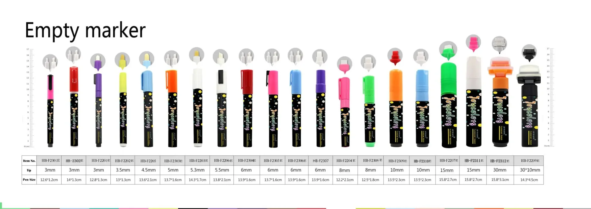 Collection of art supplies including marker pens