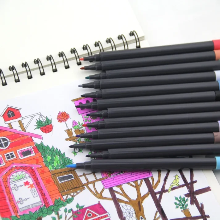 High-quality marker pens in assorted colors